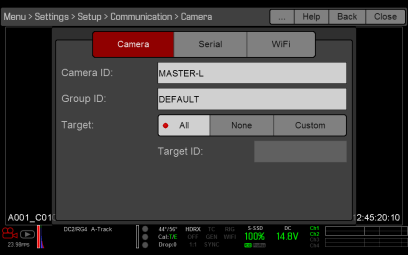 Master Settings Master Settings