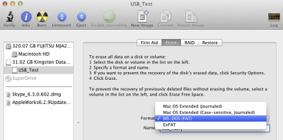 Format USB (Mac)