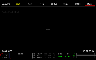 Effective ISO Displays in Yellow When MOTION MOUNT ISO Pull Is Enabled