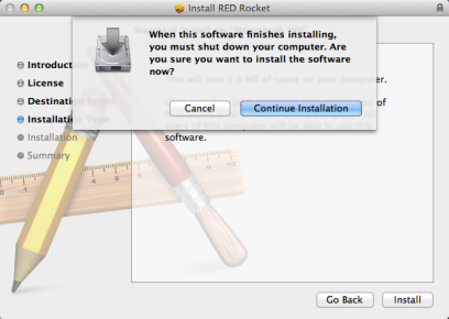 Click Continue Installation