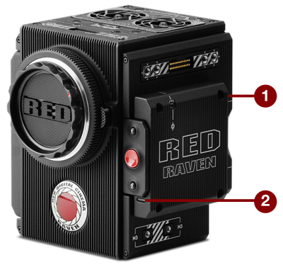 LED (Diodos Emisores de Luz) del Compartimiento de Medios RED RAVEN