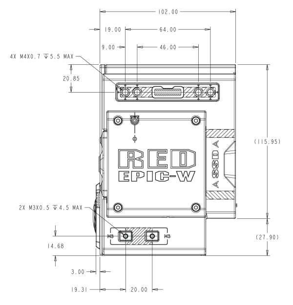 EPIC-W 8K S35 Side View (Right)
