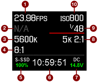 Side LCD (Local Mode)