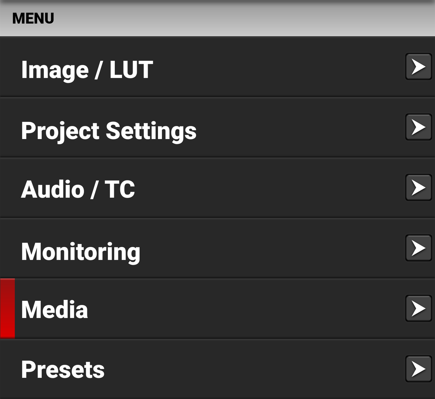 Media Menu