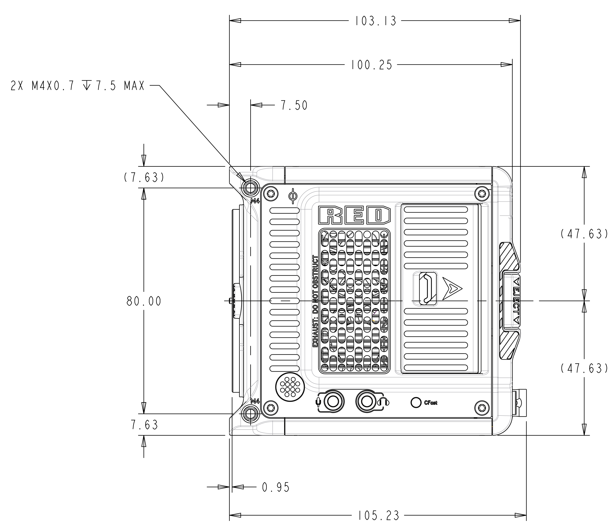 Camera Side View (Left)