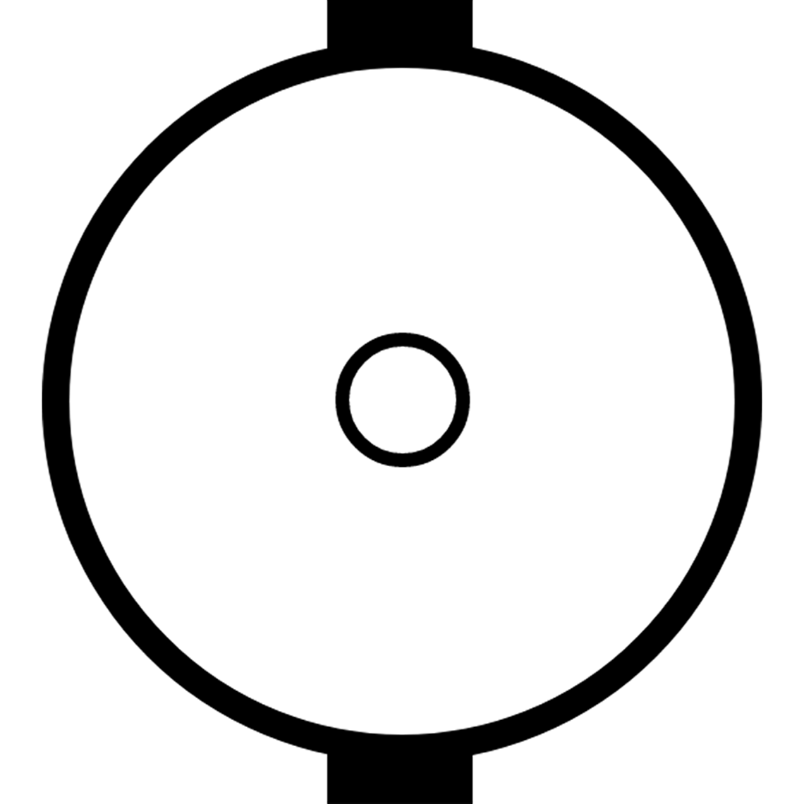 Front Face of the DC In Power Input Connector (Looking at the Camera)