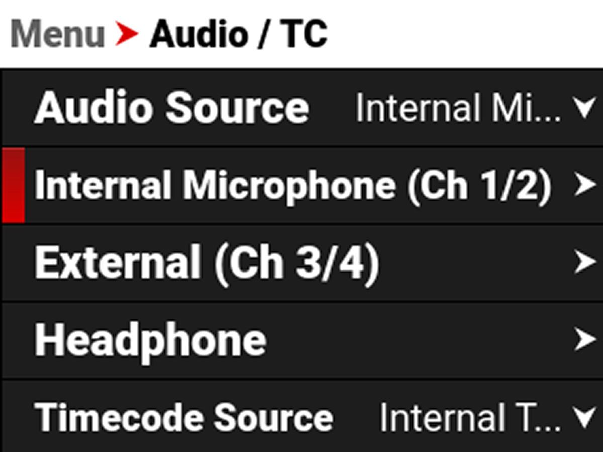Internal Microphone (Ch 1/2)