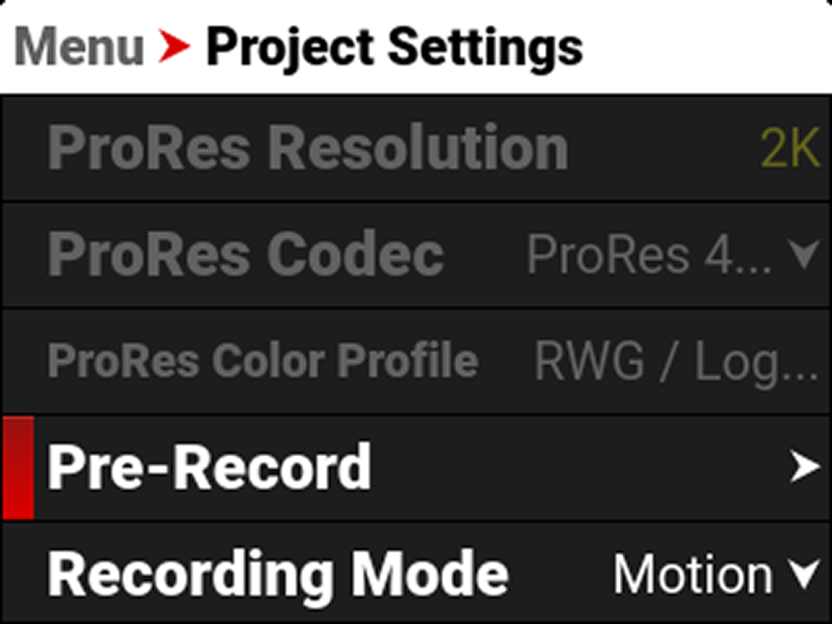 Pre-Record
