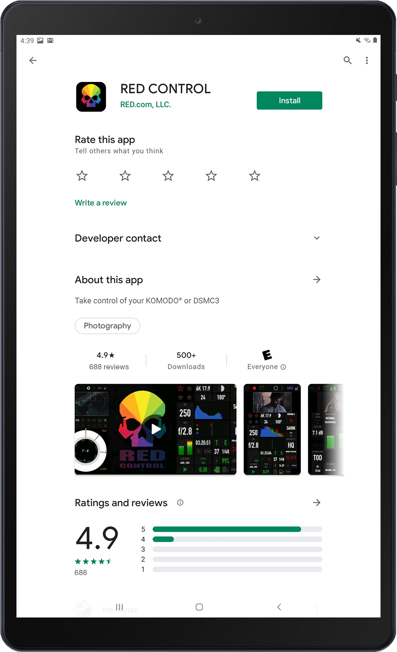 RED Control App