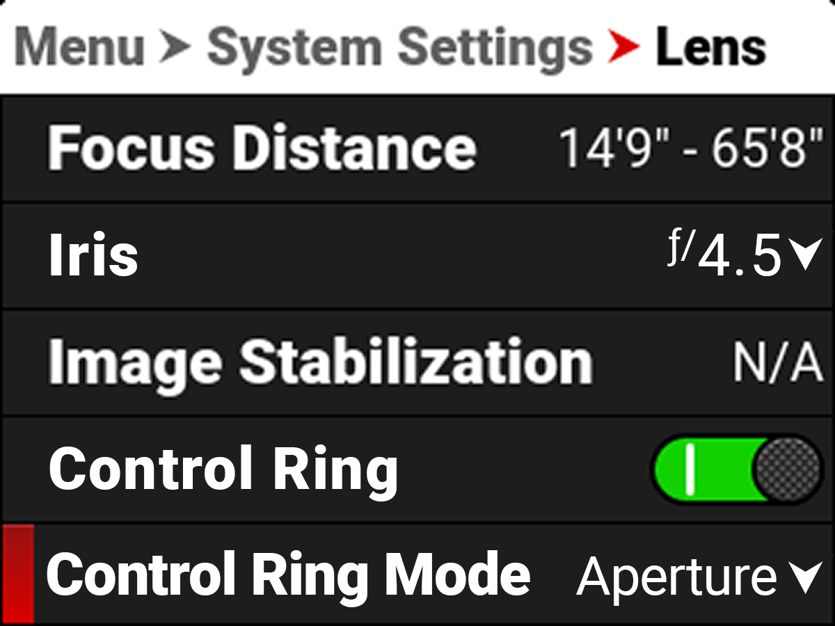 Lens Setting Button Lens