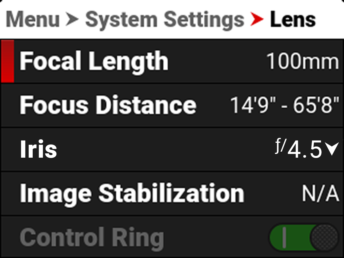 Lens Setting Button Lens