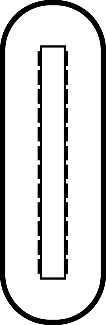 Front Face of the DC In Power Input Connector (Looking at the Camera)