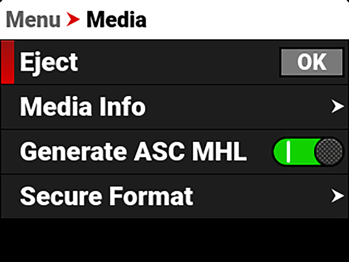 ISO Menu in Legacy Mode (left) and IPP2 Mode (right)